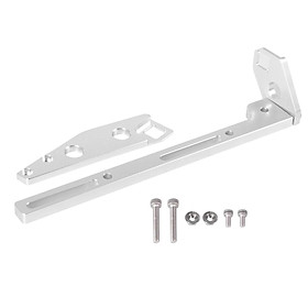Intake Manifold Throttle Cable Bracket Kit, 102mm Silver, Universal, Adjustable, Fit for LS1 870016, 820031, 870017 ,832142