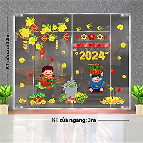 Mua DECAL TRANG TRÍ TẾT 2024 CHO QUÁN BUFFET