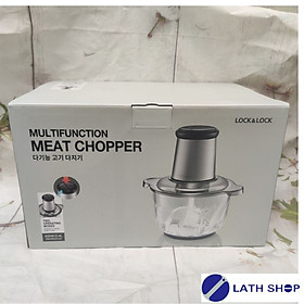 Máy Xay Thịt Cao Cấp Lock&Lock Meat Chopper EJM186SLV Công Suất 400w- 2,4L - Hàng Chính Hãng