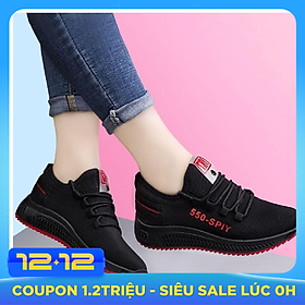 Giầy thể thao nữ, giày sneaker nữ buộc dây V202