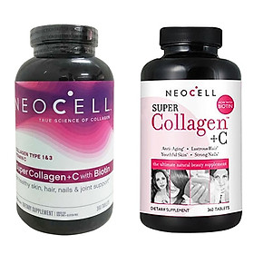 Viên uống Collagen NeoCell Super Collagen +C và Biotin mẫu mới