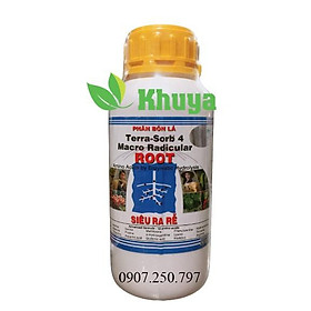 Phân bón lá NPK sinh học Growmore Terra Sorb 4 Root chai 500ml Siêu Ra Rễ