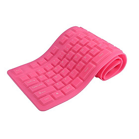 108 Keys USB Silicone Flexible Foldable Keyboard  Waterproof Dustproof USB Silent Keys For Laptop Desktop Keyboard