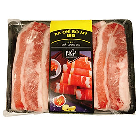 Ba chỉ bò Mỹ BBQ 500g NKP - 50012