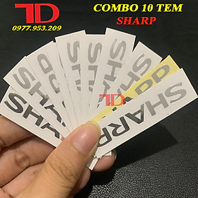 Combo 10 Tem trang trí máy lạnh, Tem dán đầu lạnh phủ bạc bóng, Tem dán máy điều hòa inverter đầy đủ thương hiệu, Tem bạc nhí chuyên tân trang đầu lạnh - Điện Lạnh Thuận Dung