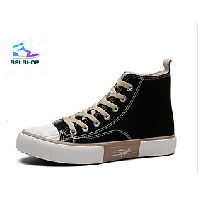 Giày nữ cao cổ chất vải mềm S20 màu đen