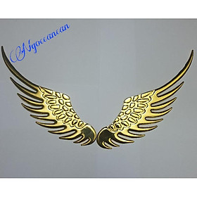 Bộ 2 Cánh Chim Ưng Dán Logo 3D Ô Tô Xe Hơi