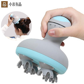 Máy mát xa đầu Xiaomi Youpin MINI âm thanh nổi 3D âm thanh nổi hai chiều Bốn bánh xe Xoay 6 loại massage