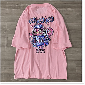 Áo thun phông tay lỡ form rộng XO N.O.W unisex có form tay ngắn cho trẻ emT6 PHONG CÁCH AOMI