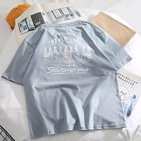 Áo thun tay lỡ form rộng họa tiết cây thông - Unisex nam nữ đều mặc được