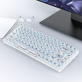 Mua Bàn phím cơ trong suốt K840 Hot-Swap Led mix color cho máy tính Laptop hàng nhập khẩu