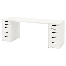 Mua DAISY  Bàn làm việc 2 tủ ngăn kéo  2m x 60cm  Phong cách Bắc Âu  200x60x75cm