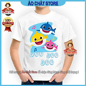 ÁO THUN BABY SHARK SIÊU CUTE CHO BÉ TRAI BÉ GÁI BS07 ÁO CHẤT STORE