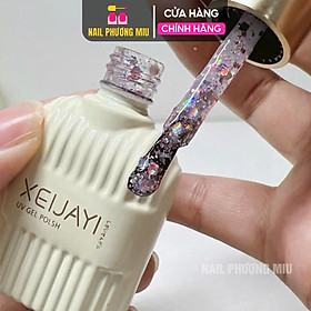 Sơn Gel Nhũ STARLIGHT Kim Tuyến XEIJAYI Số 04, 07 Hạt To Siêu Sáng Làm Nail, Tạo Hiệu Ứng Flash Khổng Tước Bạch Kim Hồng Ánh Kim