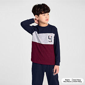Bộ bé trai thu đông BIGFOX - MISS MEOW size đại, bộ dài tay cho bé hình in khủng long cỡ trẻ em 3-11 tuổi 11 - 37 kg