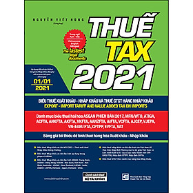 Hình ảnh Thuế TAX 2021 - Biểu Thuế Xuất Khẩu - Nhập Khẩu Và Thuế GTGT Hàng Nhập Khẩu (Song Ngữ Anh - Việt)