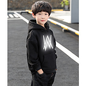 Áo Hoodie Trẻ Em WinBeen In Hình Alan Walker Phản Quang Siêu Đẹp Form Rộng Vải Nỉ Dầy Ấm Phong Cách Ulzzang
