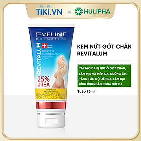 Kem ngừa nứt gót chân Eveline Revitalum Intensely Regenerating tăng tốc độ liền da, làm dịu kích ứng, ngăn ngừa nứt da, khiến da săn chắc ( Tuýp 75ml)