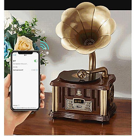 Mua Máy hát đài loa kèn đồng đa năng chạy usb  bluetooth  đẹp mê li