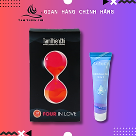 Gel bôi trơn Tâm Thiện Chí 25g và Bao cao su TTC Four in Love 4in1 Hộp 12 cái