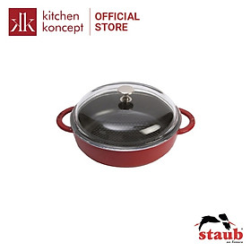Mua Nồi Tròn Staub Có Nắp Kính 24cm – Màu Đỏ Cherry