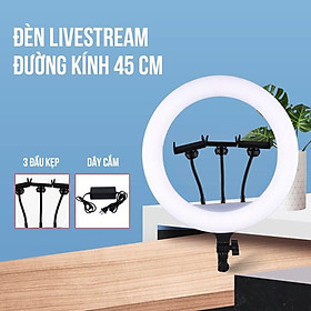 Mua ĐÈN LIVESTREAM 45CM + Chân đèn 2M cực sáng cho livestream