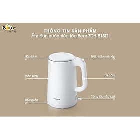 Mua ẤM SIÊU TỐC BEAR ZDH-B15T1 DUNG TÍCH 1.5L