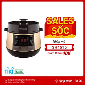 Nồi Áp Suất Điện Tử Đa Năng Sunhouse SHD1570 (5.0 Lít) - Hàng Chính Hãng