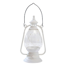 Traditional LED Oil Lantern Battery Operated Hanging NightStand Light up for Study Room
