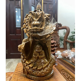 Mua Tượng chuông đạt ma sư tổ xông trầm bằng gỗ bách xanh thơm nức kt cao 20×12cm