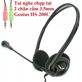 Mua Tai nghe chụp tai 2 chân cắm 3.5 Genius HS-200C - Hàng chính hãng