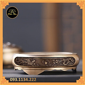 Mua Lư xông trầm vừa là đôn  chân đế để lư hương xông trầm  cóc  tỳ hưu  ấm trà  tượng bằng đồng nguyên khối 5.0
