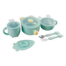 Bộ Dụng Cụ Tập Ăn Cho Trẻ Secovos Children Tableware Set SE-1017G-GR