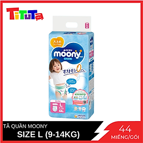 Tã quần cao cấp moony nhật bản bé gái l44