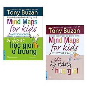 Combo 2 cuốn sách của tác giả Tony Buzan : Bí Quyết Học Giỏi Ở Trường + Các Kỹ Năng Học Giỏi/ Bộ sách giúp trẻ rèn luyện các kĩ năng học tập tốt nhất