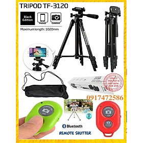 Gậy đỡ điện thoại chụp ảnh ba chân - giá đỡ ba chân 1,2m - giá tripod 3120