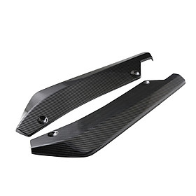 Rear Bumper Lip Splitter Universal Car Side Fender Fins Body Lip Spoiler Chin Skirt Protector(Carbon Fiber Color) - Carbon Fiber Color