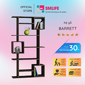 Mua Kệ sách gỗ hiện đại SMLIFE Barrett  | Gỗ MDF dày 17mm chống ẩm | D90xR28xC170cm - Màu