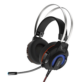 Mua    KÈM VIDEO    - Tai Nghe Chụp Tai Có Dây Chơi Game (Gaming) Jack Cắm 3.5mm | Cho Điện Thoại / Máy Tính Bảng / Máy Tính Bàn - RH-G20 - Đen/Đỏ - Hàng Chính Hãng