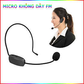 Micro Không Dây FM Pin Sạc Cho Dùng Cho Máy Trợ Giảng, Amply, Thiết Bị Thu Phát, MC, Giáo Viên, Giảng Viên