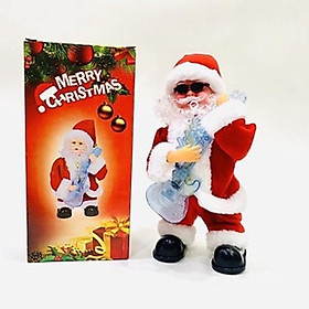 ông già noel chạy bin nhạc hát cao 30cm