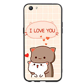 Ốp lưng viền TPU cho điện thoại Oppo F3 - I Love U