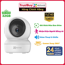 Bộ Camera IP WIFI EZVIZ C6N 1080P Và Thẻ Nhớ 32GB Chuyên Cho Camera IP - Hàng Chính Hãng