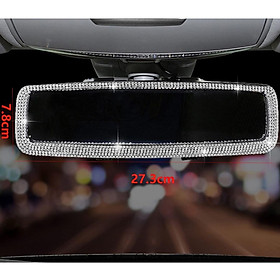 2-3pack Diamond Crystal Car Rear View Mirror Cover for Girl Women Car Interior