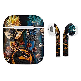 Mua Miếng dán skin cho AirPods in hình Songoku Dragon Ball - 7vnr036 (AirPods  1 2  Pro  TWS  i12)