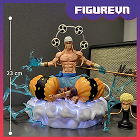 Mô hình Thần Enel ngồi 23 cm có LED usb - One Piece