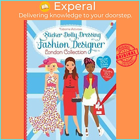 Sách - Sticker Dolly Dressing Designer London Collection by Fiona Watt (UK edition, paperback)