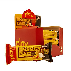 Hộp 12 Thanh Năng Lượng PLAY Vị Mơ Sấy Dừa Khô – PLAY Energy Bar Apricot & Coconut