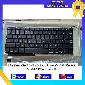 Bàn Phím Cho MacBook Pro 15 inch từ 2009 đến 2012 Model A1286 Chuẩn US - Hàng Nhập Khẩu New Seal