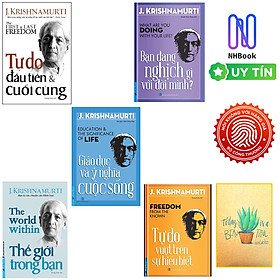 Combo 5 cuốn của J.Krishnamurti : Tự Do Đầu Tiên & Cuối Cùng + Giáo Dục Và Ý Nghĩa Cuộc Sống + Tự Do Vượt Trên Sự Hiểu Biết + Bạn Đang Nghịch Gì Với Đời Mình Và Thế Giới Trong Bạn ( Tặng sổ tay xương rồng )